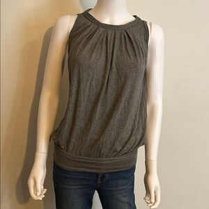 Max Studio Charcoal Sleeveless Tank Top